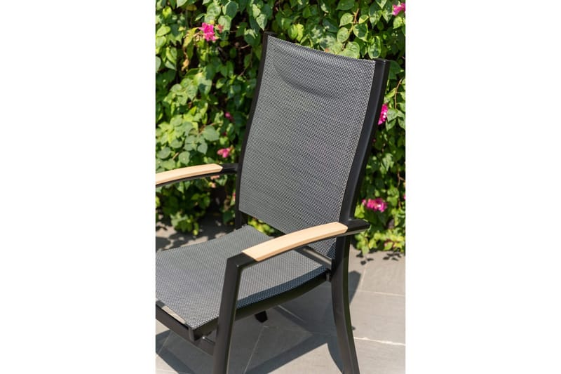 Udendørs møbelgruppe Lifestyle Garden Panama 210-300 cm 6 stablebare stole + 2 positionsstole - 6 stablebare stole + 2 positionsstole - Havemøbler - Udendørsgruppe - Havesæt