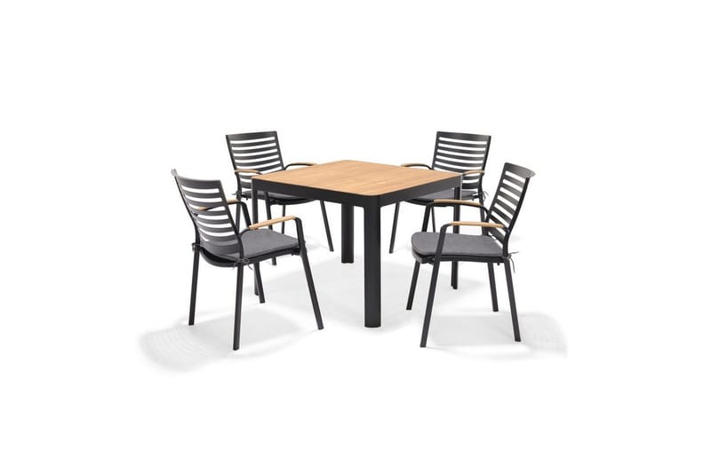 Udendørs møbelgruppe Lifestyle Garden Portals 95 cm 4 carverlænestole, 4 carverlænestole