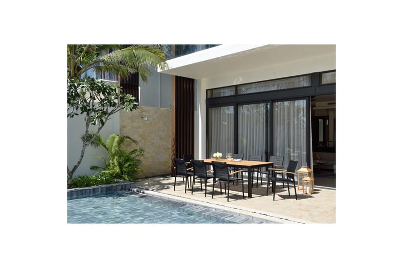 Udendørs møbelgruppe Lifestyle Garden Portals 209 cm 8 små carverstole - 8 små carverstole - Havemøbler - Udendørsgruppe - Havesæt