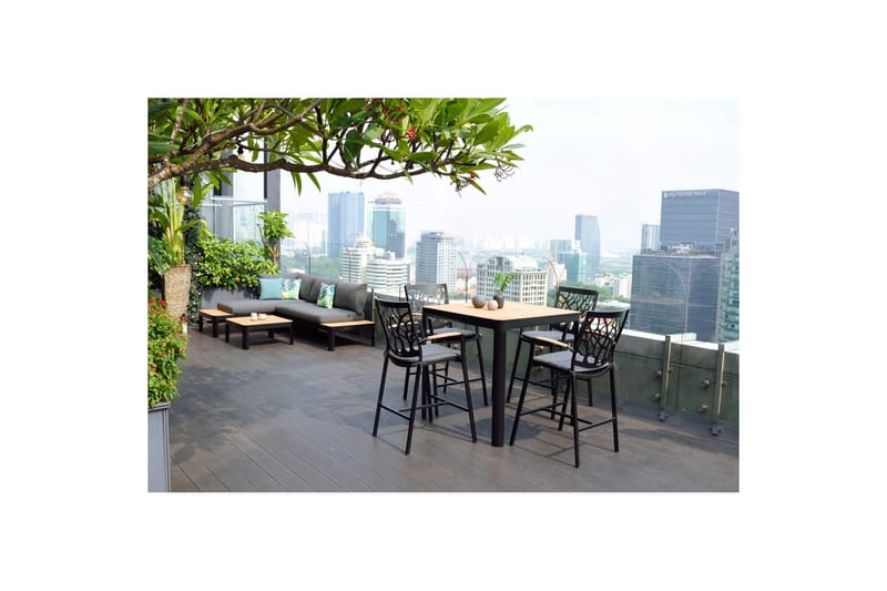Udendørs møbelgruppe Lifestyle Garden Portals bar bord 95 & 4 bar stol - Havemøbler - Udendørsgruppe - Havesæt