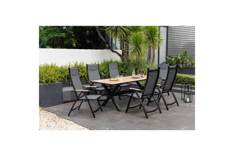 Udendørs møbelgruppe Lifestyle Garden Panama 200 cm 6 positionsstole - 6 positionsstole - Havemøbler - Udendørsgruppe - Havesæt