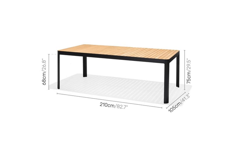 Udendørs møbelgruppe Lifestyle Garden Portals 209 cm 5 lette skærebrædder + bænk - 5 lette skærebrædder + bænk - Havemøbler - Udendørsgruppe - Havesæt