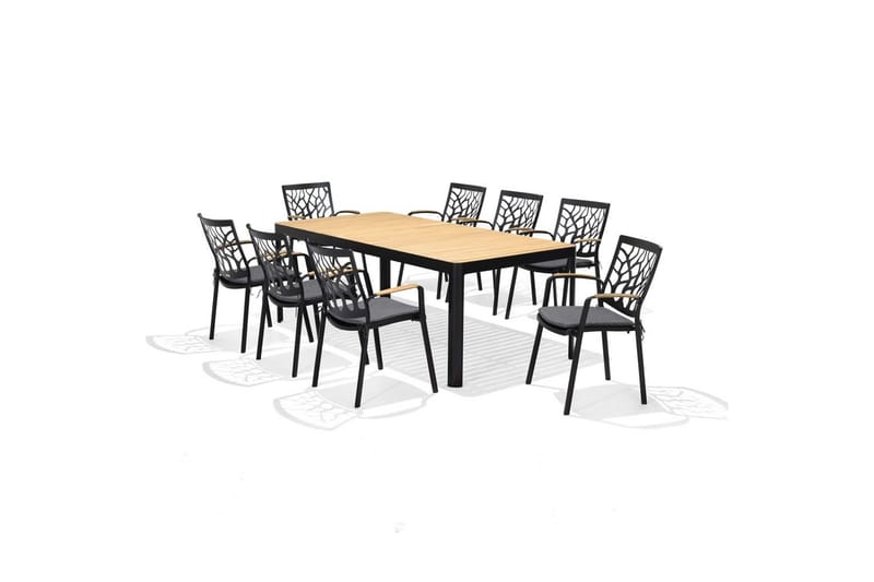 Udendørs møbelgruppe Lifestyle Garden Portals 209 cm 8 træsavstole - 8 træsavstole - Havemøbler - Udendørsgruppe - Havesæt