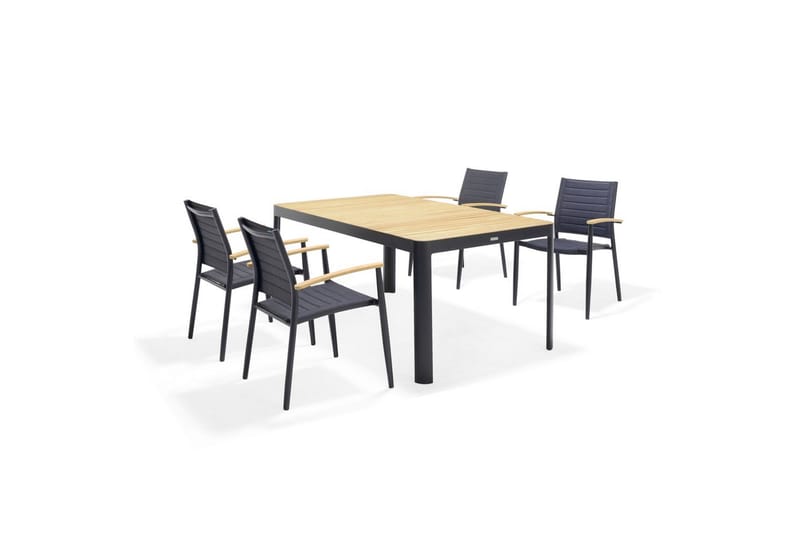 Udendørs møbelgruppe Lifestyle Garden Portals 161 cm 4 lidt carverlænestole - 4 lidt carverlænestole - Havemøbler - Udendørsgruppe - Havesæt