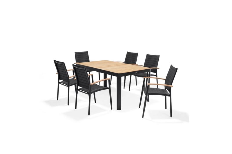 Udendørs møbelgruppe Lifestyle Garden Portals 161 cm 6 små carverstole - 6 små carverstole - Havemøbler - Udendørsgruppe - Havesæt