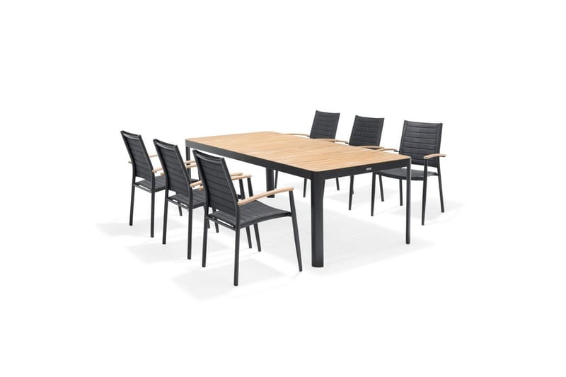 Udendørs møbelgruppe Lifestyle Garden Portals 209 cm 6 små carverstole - 6 små carverstole - Havemøbler - Udendørsgruppe - Havesæt