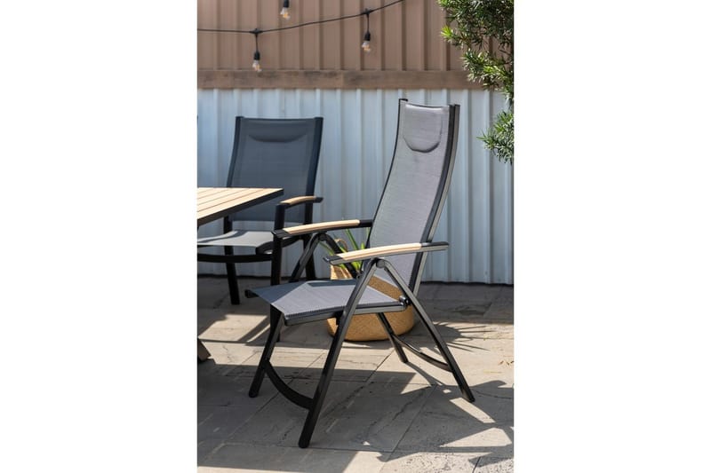 Udendørs møbelgruppe Lifestyle Garden Panama 200 cm 6 stablebare stole + 2 positionsstole - 6 stablebare stole + 2 positionsstole - Havemøbler - Udendørsgruppe - Havesæt
