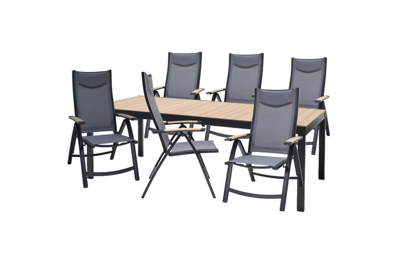 Udendørs møbelgruppe Lifestyle Garden Panama 210-300 cm 6 positionsstole, 6 positionsstole