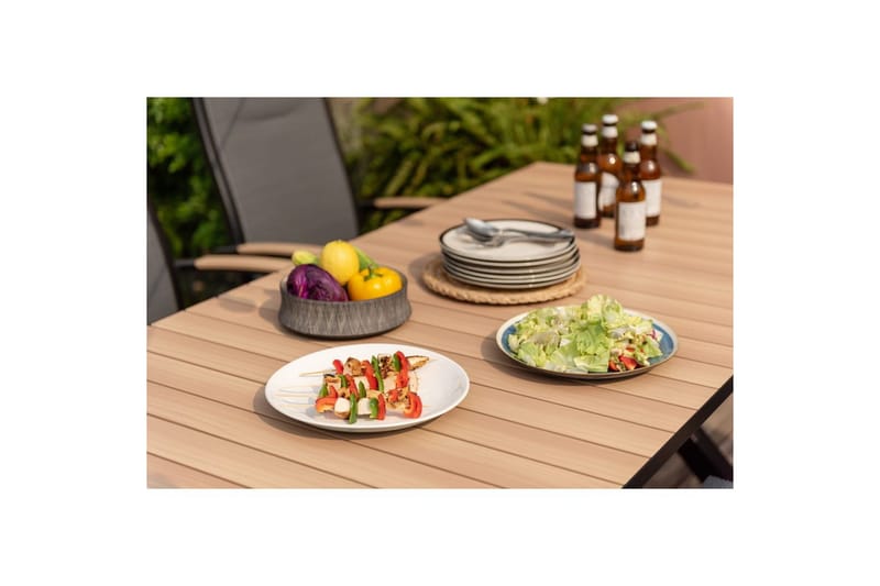 Udendørs møbelgruppe Lifestyle Garden Panama 200 cm 6 stablebare stole - 6 stablebare stole - Havemøbler - Udendørsgruppe - Havesæt