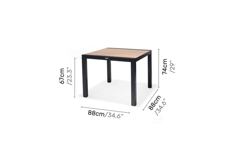 Udendørs møbelgruppe Lifestyle Garden Panama 90 cm 4 stabelbare lænestole - 4 stabelbare lænestole - Havemøbler - Udendørsgruppe - Havesæt