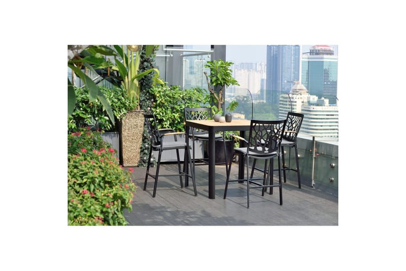 Udendørs møbelgruppe Lifestyle Garden Portals bar bord 95 & 4 bar stol - Havemøbler - Udendørsgruppe - Havesæt