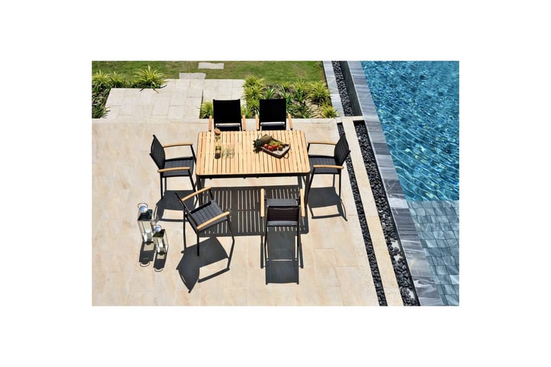 Udendørs møbelgruppe Lifestyle Garden Portals 161 cm 6 små carverstole - 6 små carverstole - Havemøbler - Udendørsgruppe - Havesæt