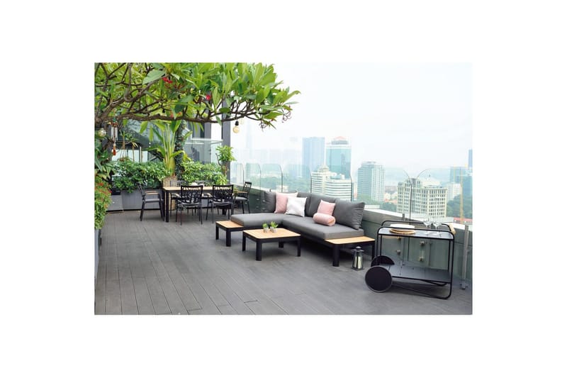 Udendørs møbelgruppe Lifestyle Garden Portals 161 cm 6 træskærer stole - 6 træskærer stole - Havemøbler - Udendørsgruppe - Havesæt