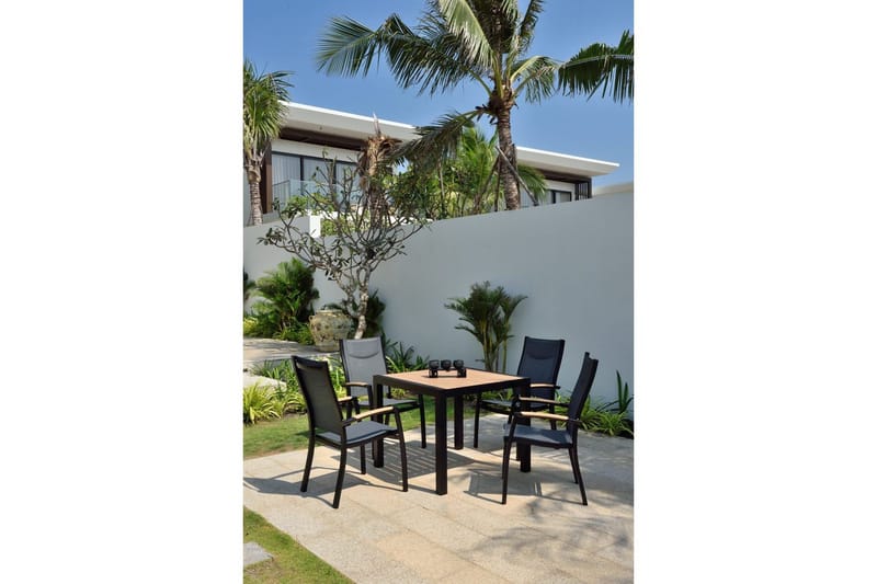 Udendørs møbelgruppe Lifestyle Garden Panama 90 cm 4 stabelbare lænestole - 4 stabelbare lænestole - Havemøbler - Udendørsgruppe - Havesæt