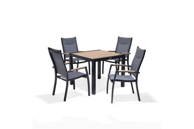 Udendørs møbelgruppe Lifestyle Garden Panama 90 cm 4 stabelbare lænestole, 4 stabelbare lænestole