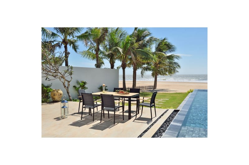 Udendørs møbelgruppe Lifestyle Garden Portals 161 cm 6 små carverstole - 6 små carverstole - Havemøbler - Udendørsgruppe - Havesæt