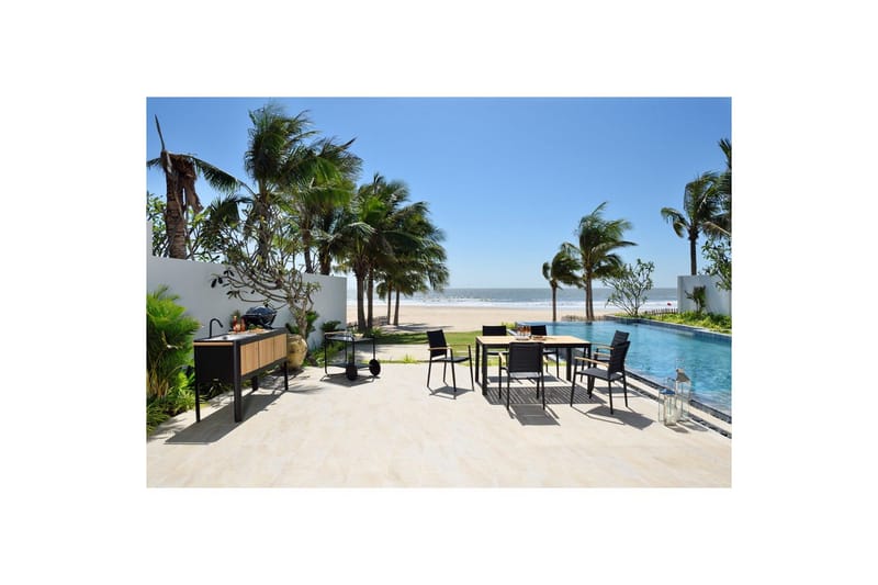 Udendørs møbelgruppe Lifestyle Garden Portals 161 cm 6 små carverstole - 6 små carverstole - Havemøbler - Udendørsgruppe - Havesæt