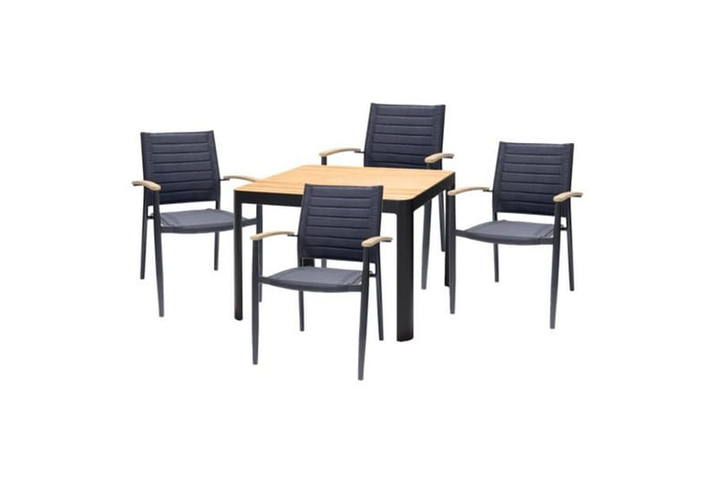 Udendørs møbelgruppe Lifestyle Garden Portals 95 cm 4 lidt carverlænestole, 4 lidt carverlænestole