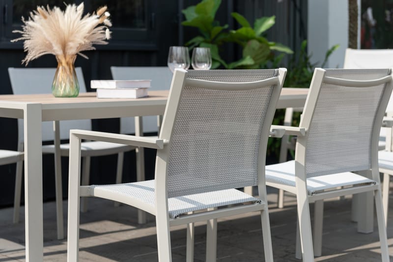 Urbanite Spisegruppe 205 cm 6 lænestole - Grå - Havemøbler - Udendørsgruppe - Havesæt