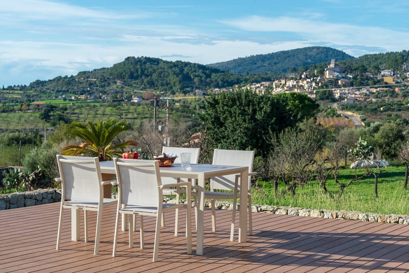 Urbanite Spisegruppe Udendørs 160 cm 4 Lænestole - Grå - Havemøbler - Udendørsgruppe - Havesæt