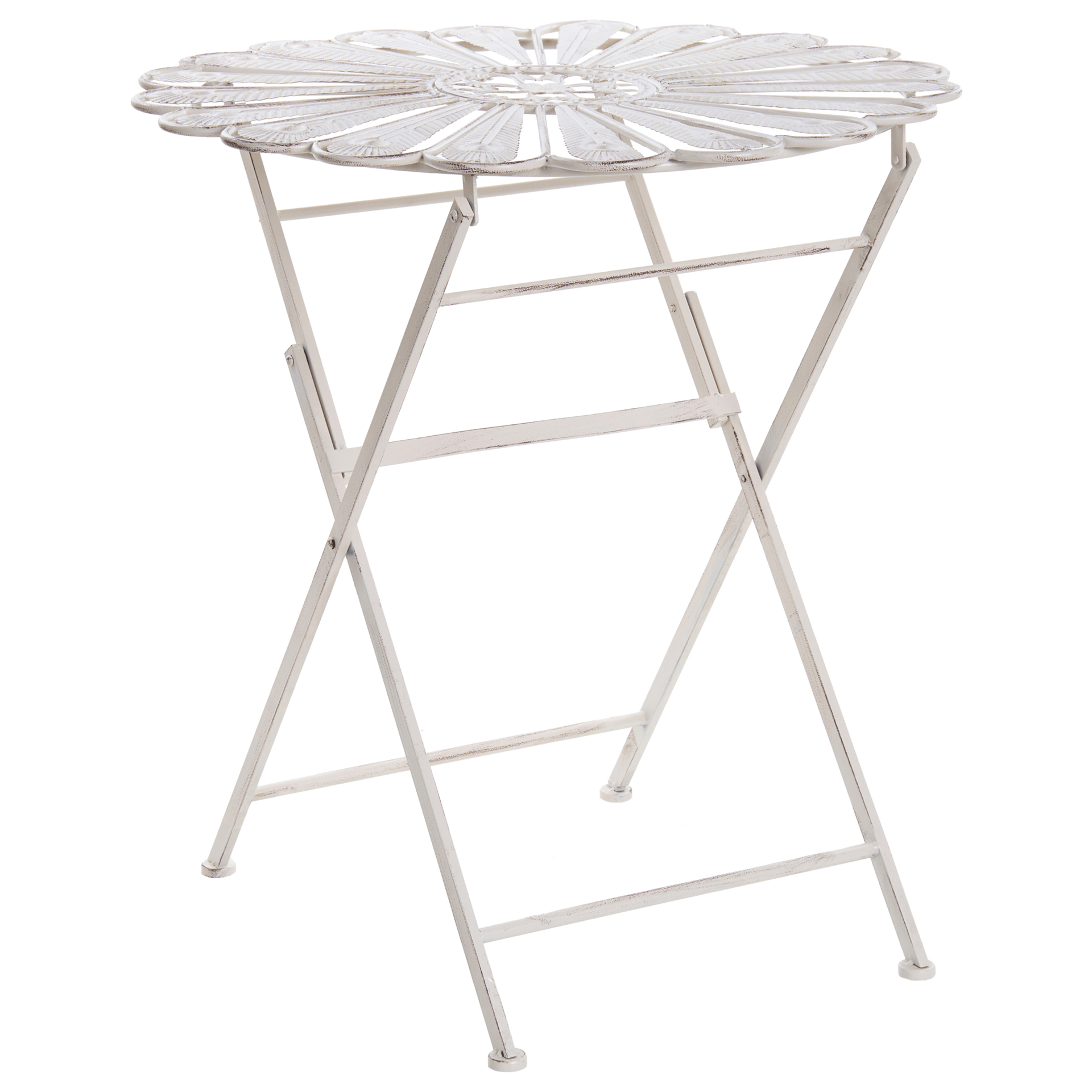 Bistrobord udendørs Pavia 71 cm Jern - Hvid