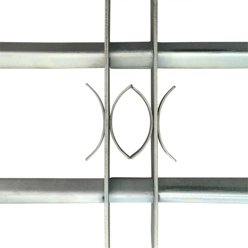 justérbart gitter til vinduer m. 2 tværstænger 700-1050 mm - Sølv - Øvrigt universalt arbejdstøj