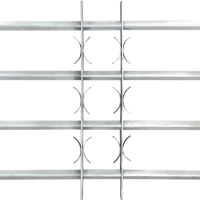 justérbart gitter til vinduer m. 4 tværstænger 500-650 mm - Sølv - Øvrigt universalt arbejdstøj
