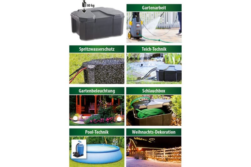 Garden Power Box Heissner - Hus & renovering - Byggeri - Dørre & porte - Dørlås & dørhåndtag - Låsekiste & låsehus