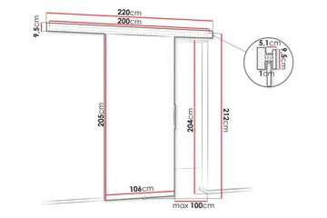 Doncaster Skydedør - Beige - Hus & renovering - Byggeri - Dørre & porte - Skydedøre