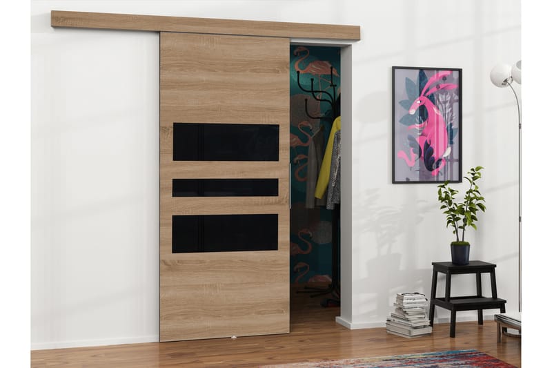 Doncaster Skydedør - Beige/Sort - Hus & renovering - Byggeri - Dørre & porte - Skydedøre