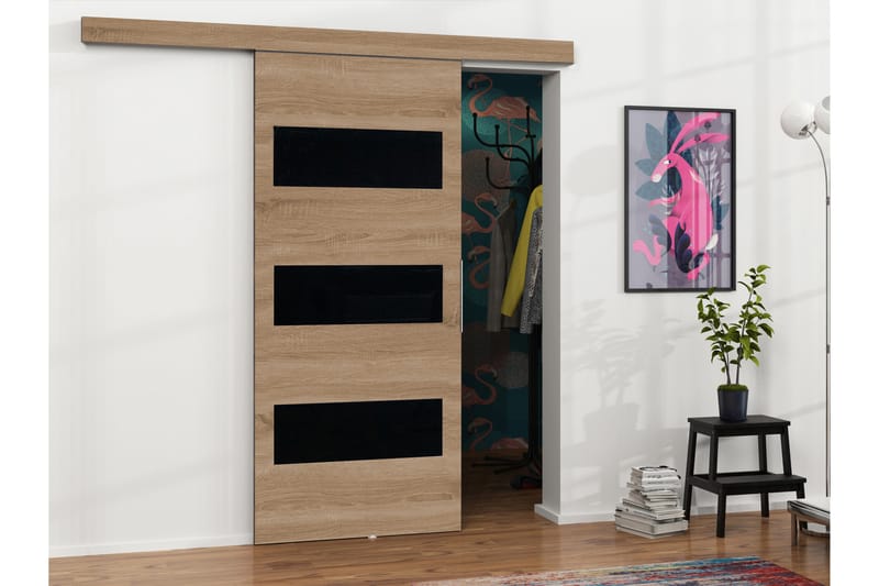 Doncaster Skydedør - Beige/Sort - Hus & renovering - Byggeri - Dørre & porte - Skydedøre