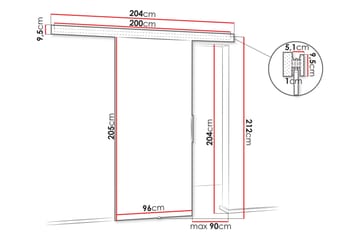 Doncaster Skydedør - Brun - Hus & renovering - Byggeri - Dørre & porte - Skydedøre