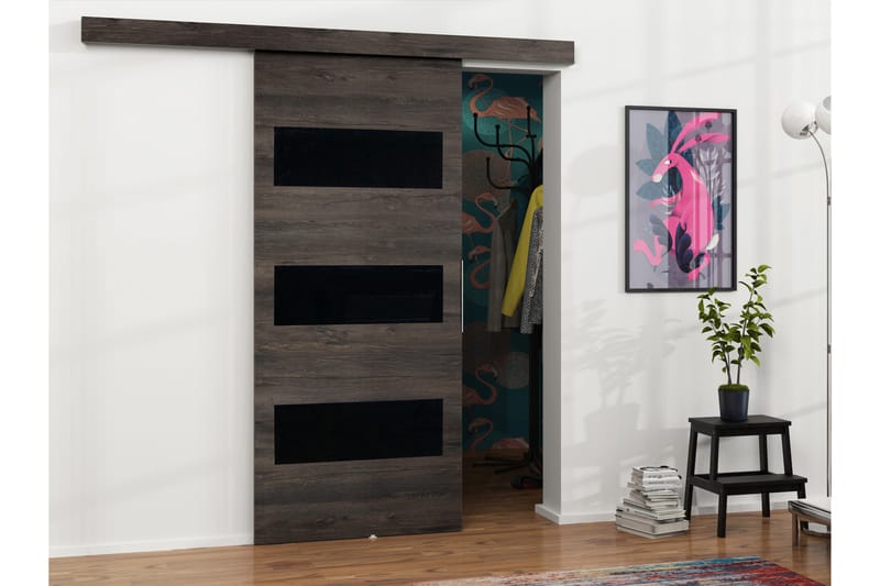 Doncaster Skydedør - Brun/Sort - Hus & renovering - Byggeri - Dørre & porte - Skydedøre