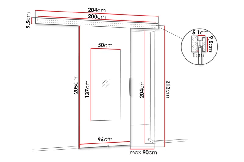 Doncaster Skydedør - Hvid - Hus & renovering - Byggeri - Dørre & porte - Skydedøre