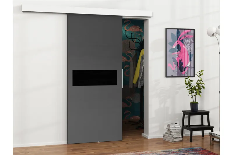 Doncaster Skydedør - Hvid/Grå/Sort - Hus & renovering - Byggeri - Dørre & porte - Skydedøre