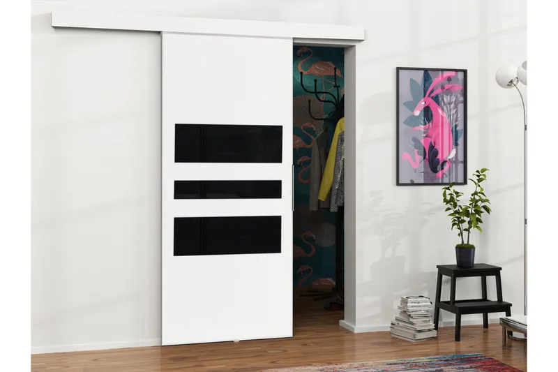 Doncaster Skydedør - Hvid/Sort - Hus & renovering - Byggeri - Dørre & porte - Skydedøre