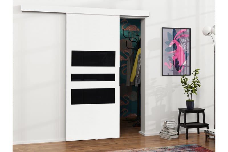 Doncaster Skydedør - Hvid/Sort - Hus & renovering - Byggeri - Dørre & porte - Skydedøre