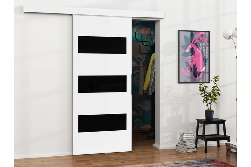 Doncaster Skydedør - Hvid/Sort - Hus & renovering - Byggeri - Dørre & porte - Skydedøre