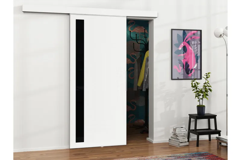 Doncaster Skydedør - Hvid/Sort - Hus & renovering - Byggeri - Dørre & porte - Skydedøre