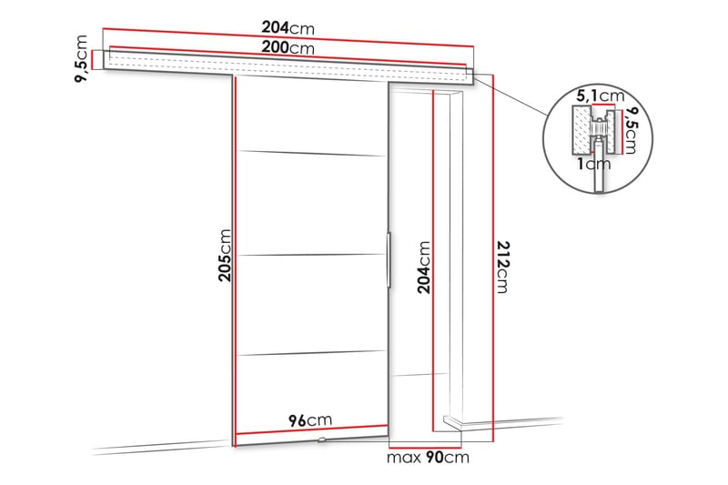 Doncaster Skydedør - Hus & renovering - Byggeri - Dørre & porte - Skydedøre
