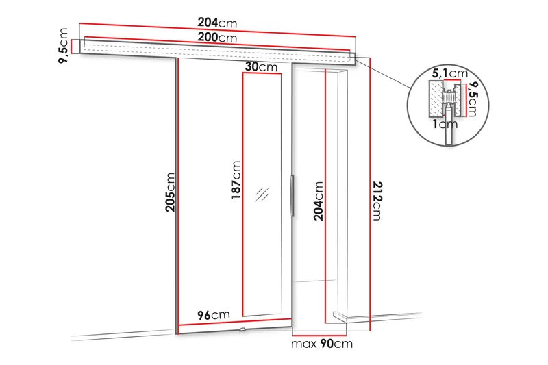 Doncaster Skydedør - Hus & renovering - Byggeri - Dørre & porte - Skydedøre