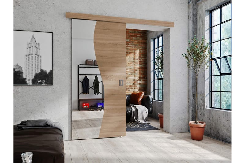 Grinduga Skydedør - Beige - Hus & renovering - Byggeri - Dørre & porte - Skydedøre