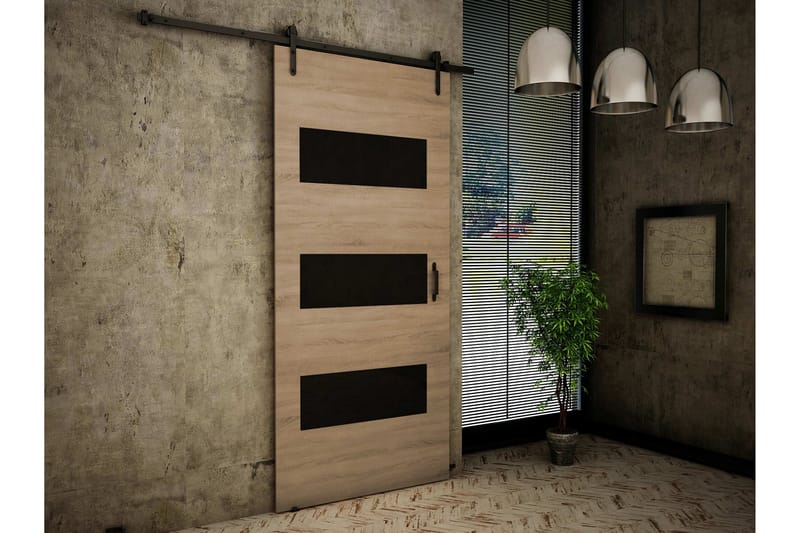Retro Skydedør - Beige - Hus & renovering - Byggeri - Dørre & porte - Skydedøre