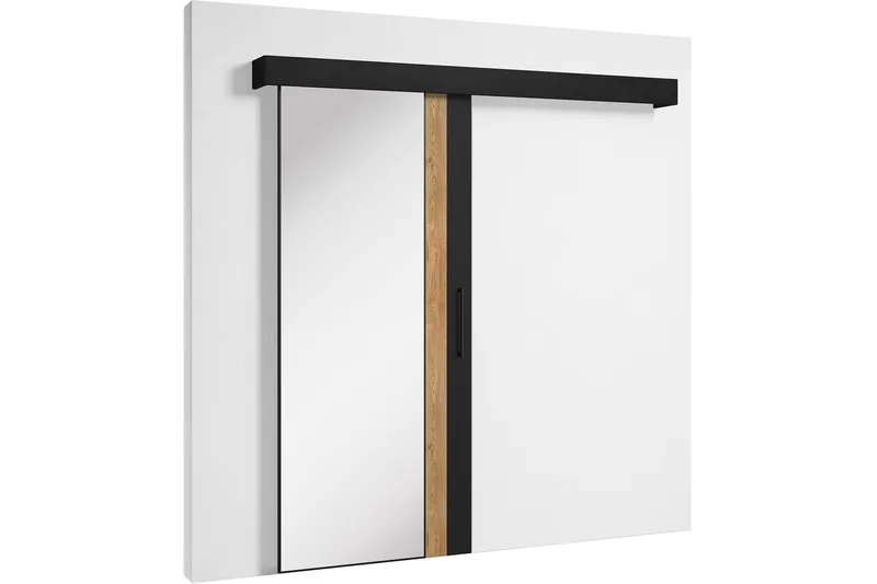 Rokaya Skydedør 96,5x205 cm, Sort