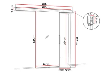 Sigra Skydedør - Hvid - Hus & renovering - Byggeri - Dørre & porte - Skydedøre