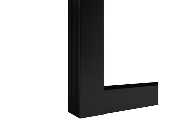 skydedør 76x205 cm aluminium og sikkerhedsglas sort - Sort - Hus & renovering - Byggeri - Dørre & porte - Skydedøre