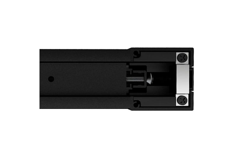 Skydedør 76x205 cm Aluminium Og Sikkerhedsglas Sort - Hus & renovering - Byggeri - Dørre & porte - Skydedøre
