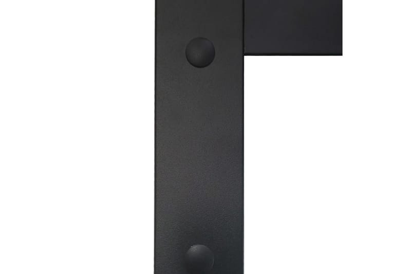 Skydedør 76x205 cm Aluminium Og Sikkerhedsglas Sort - Hus & renovering - Byggeri - Dørre & porte - Skydedøre