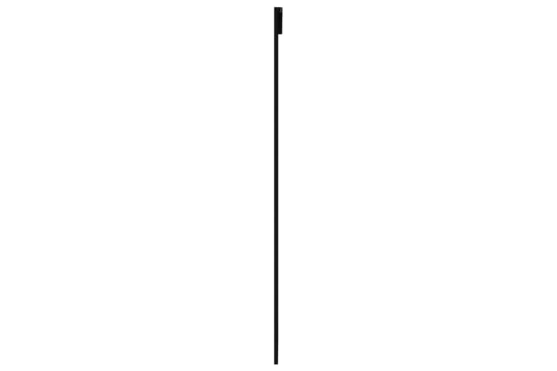 skydedør 76x205 cm sikkerhedsglas og aluminium sort - Sort - Hus & renovering - Byggeri - Dørre & porte - Skydedøre