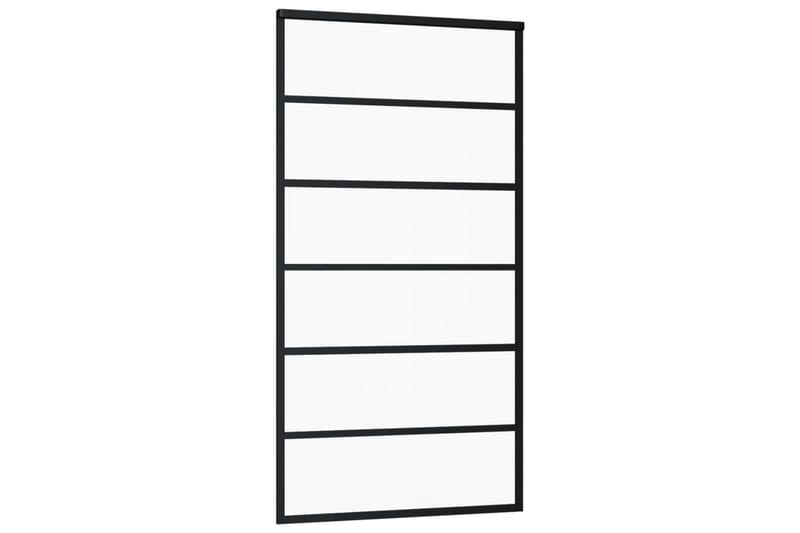 skydedør m. monteringssæt 102x205 cm - Sort - Hus & renovering - Byggeri - Dørre & porte - Skydedøre